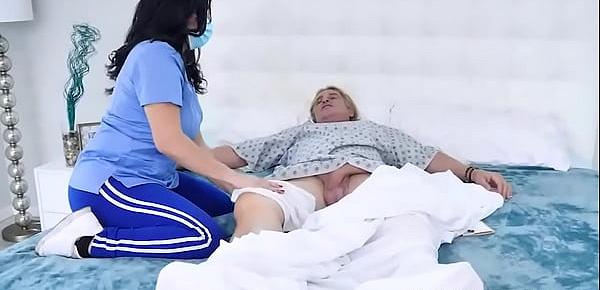 Latina Nurse Gabriela Lopez Lets Patient Cum On Her Tits